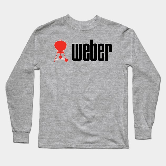 Classic Weber Grill handle in red Long Sleeve T-Shirt by zavod44